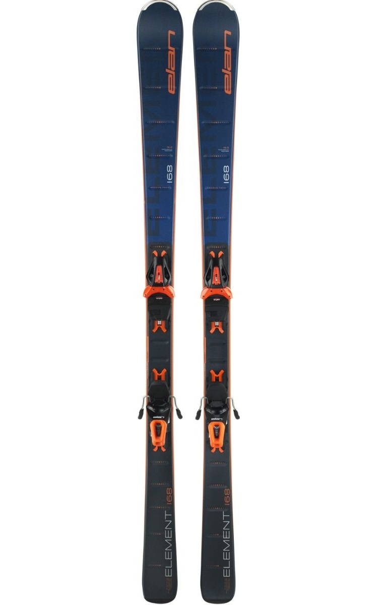 фото Горные лыжи elan element ls + el 10 shift 2022 blue/orange, 160 см