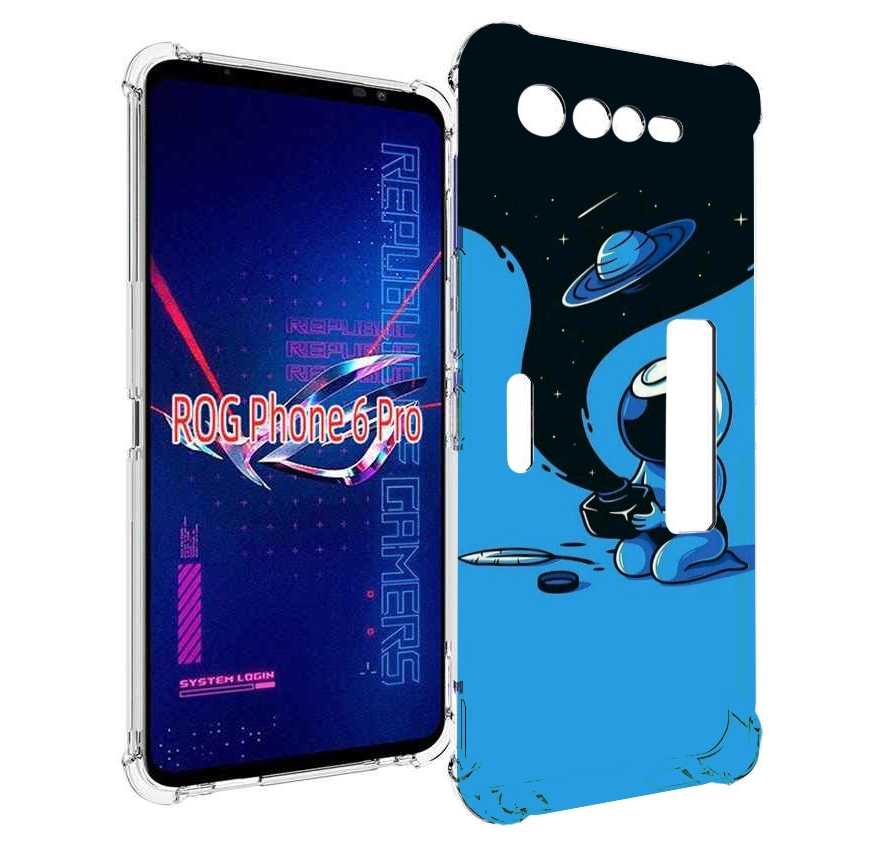 

Чехол MyPads космос из черной краски для Asus ROG Phone 6 Pro, Прозрачный, Tocco