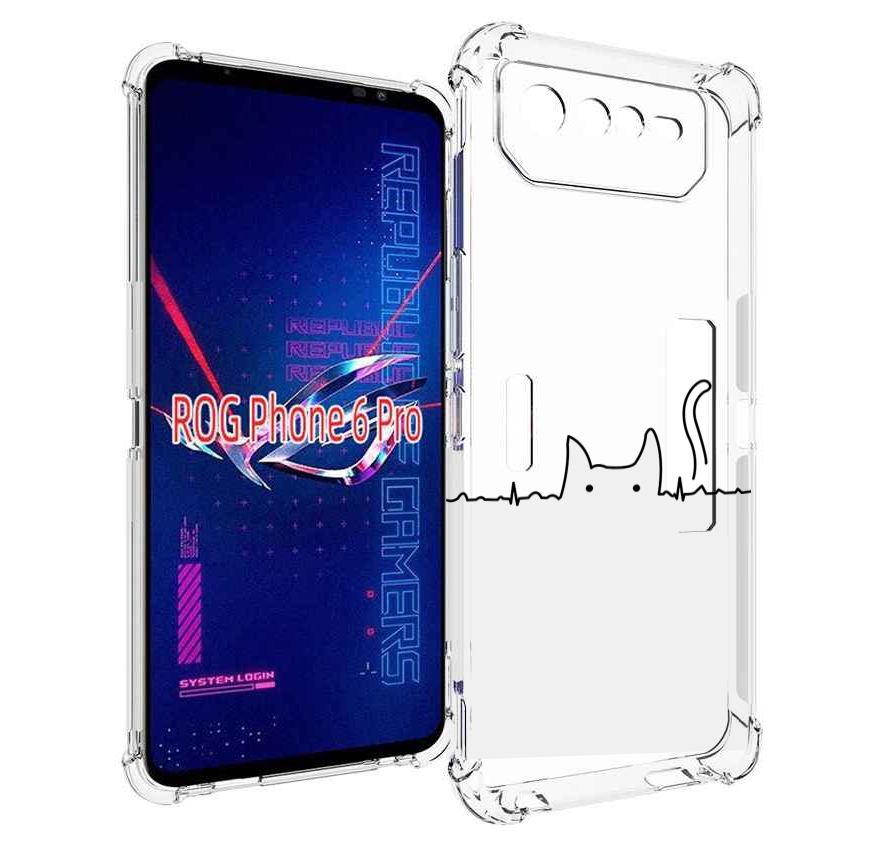 

Чехол MyPads кот-музыкальный для Asus ROG Phone 6 Pro, Прозрачный, Tocco