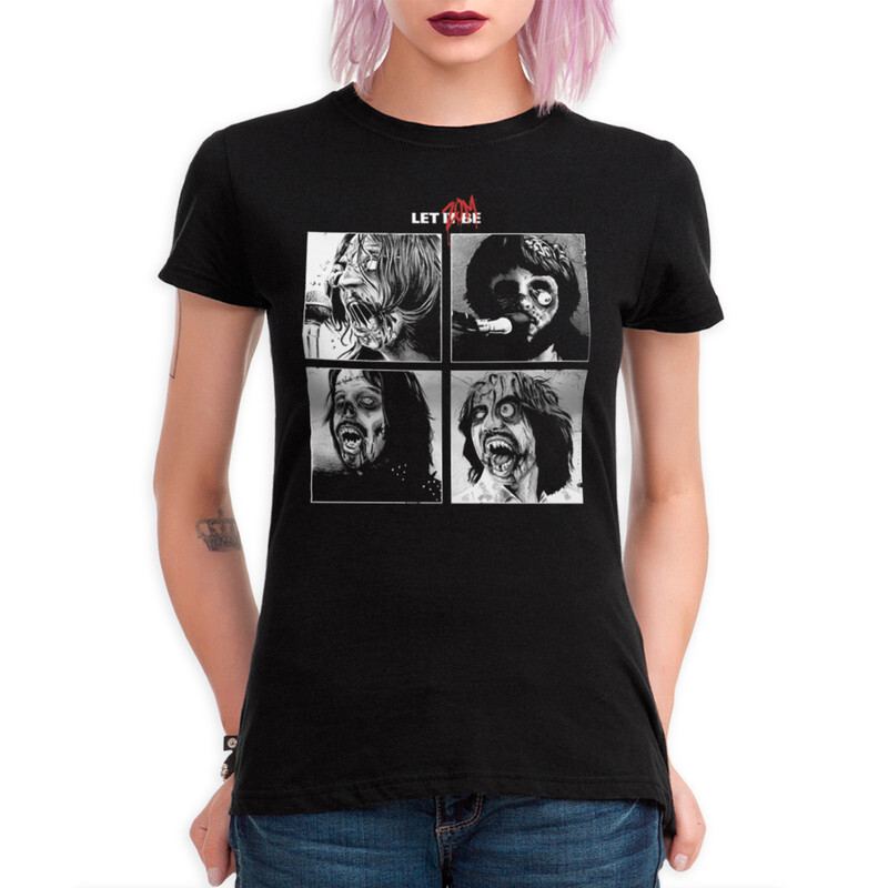 

Футболка женская Dream Shirts The Beatles - Let It Zombie 716325111 черная 2XL, The Beatles - Let It Zombie 716325111