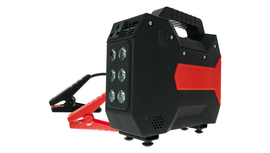 фото Пуско-зарядное устройство на 32800 мач с розеткой 220 в jump starter mc42 carcam