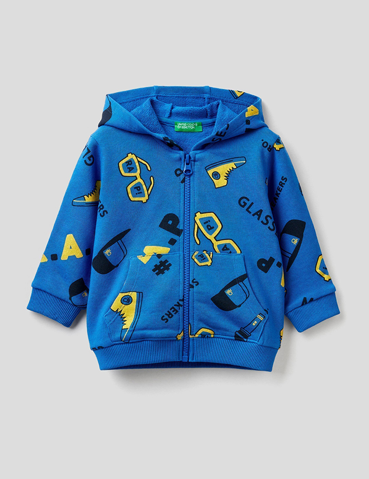 

Толстовка для мальчиков Benetton цв. синий р.74, 21A_33AMC5988