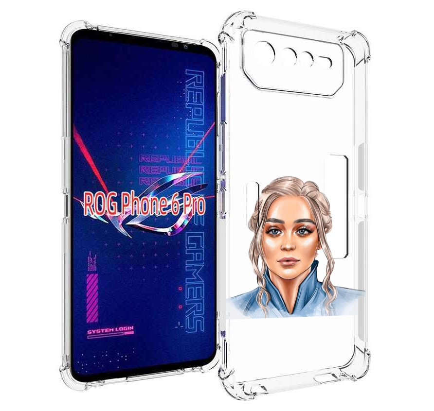 

Чехол MyPads красивая-нарисованная-девушка-блондинка женский для Asus ROG Phone 6 Pro, Прозрачный, Tocco