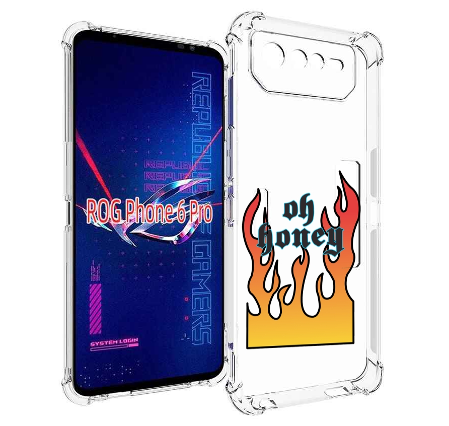 

Чехол MyPads красивое-пламя для Asus ROG Phone 6 Pro, Прозрачный, Tocco