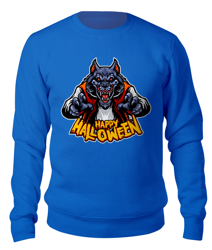 

Свитшот женский Printio Wolfman синий 2XL, Wolfman