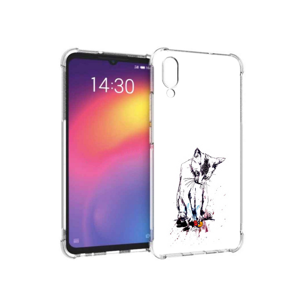 

Чехол MyPads Tocco для Meizu Note 9 кот и микки (PT134513.88.399), Прозрачный, Tocco
