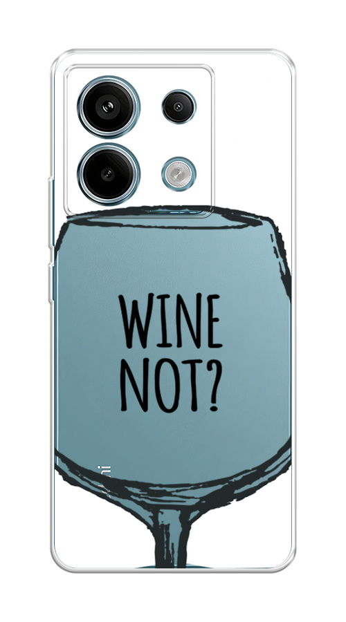 

Чехол на Xiaomi Redmi Note 13 Pro 5G "Wine not white", Белый, 320150-1