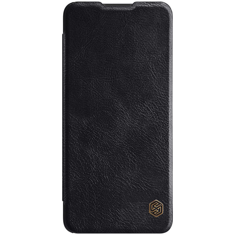 фото Кожаный чехол-книжка nillkin leather qin для oneplus 8t (черный)