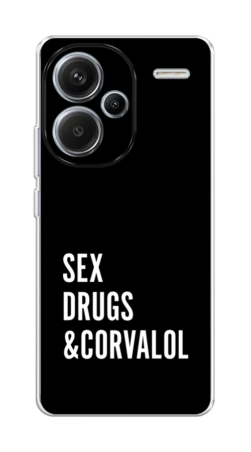 

Чехол на Xiaomi Redmi Note 13 Pro+ "Corvalol", Черный;серый;белый, 320250-1