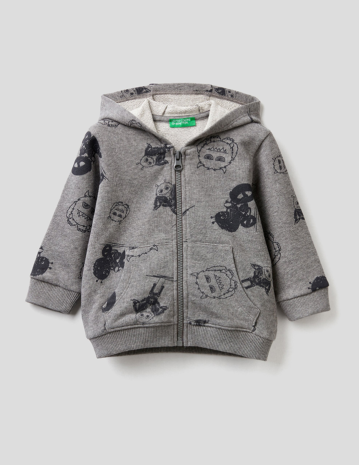 

Толстовка для мальчиков Benetton цв. серый р.98, 21A_33AMC5988