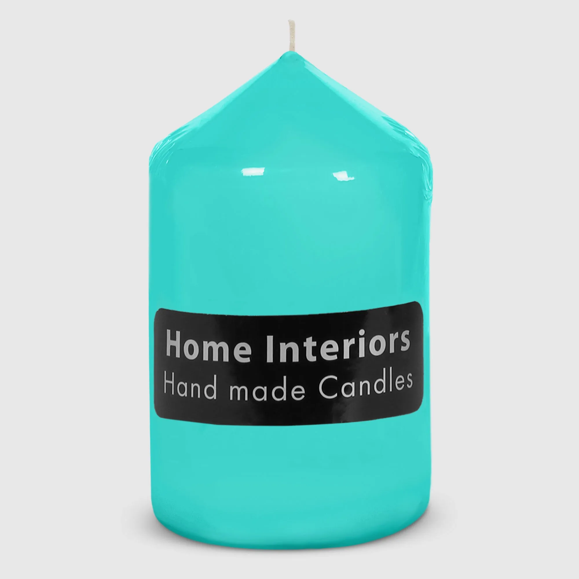 

Свеча столбик Home Interiors 7 х 12 см голубая