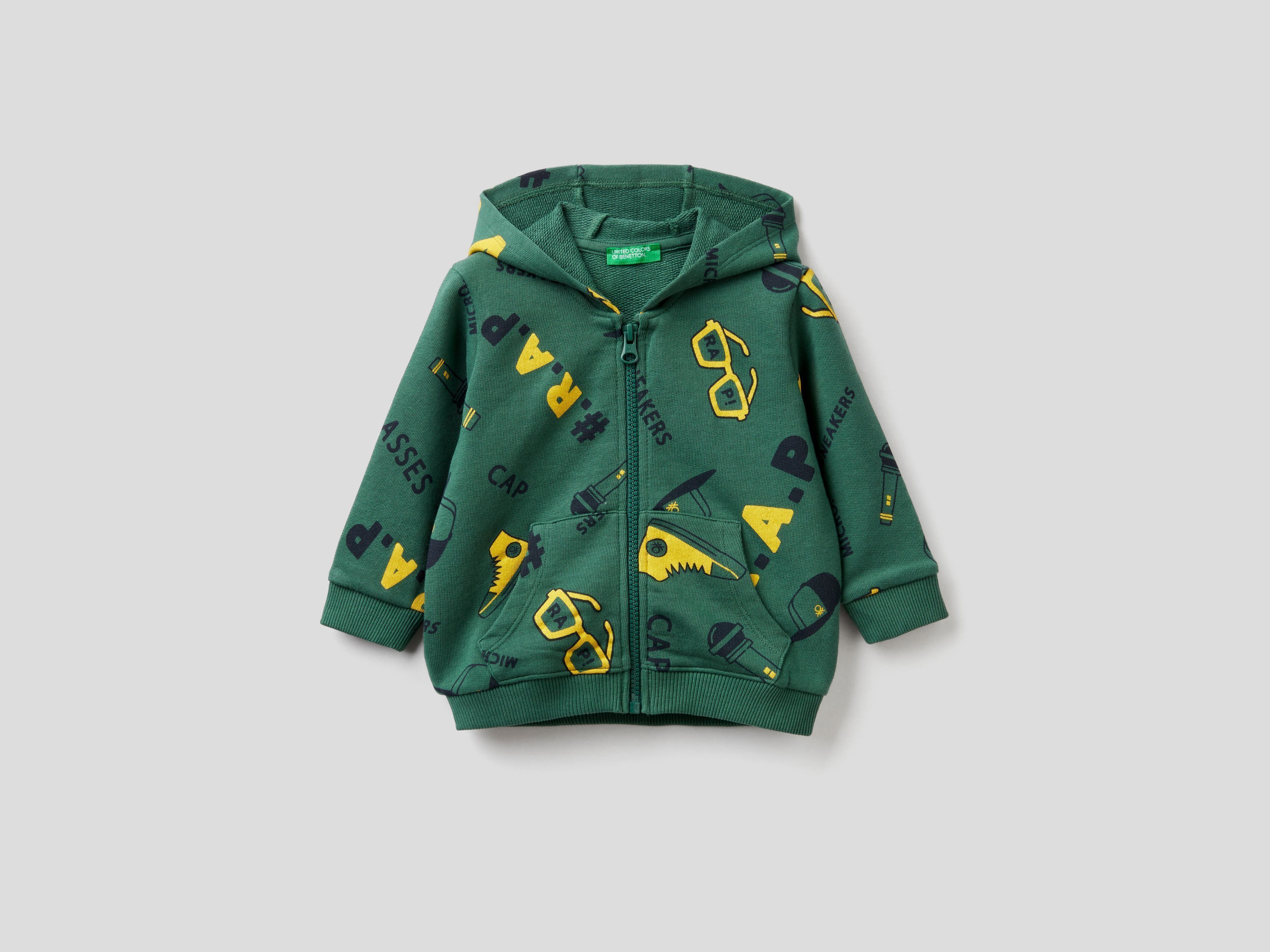 

Толстовка для мальчиков Benetton цв. зеленый р.74, 21A_33AMC5988