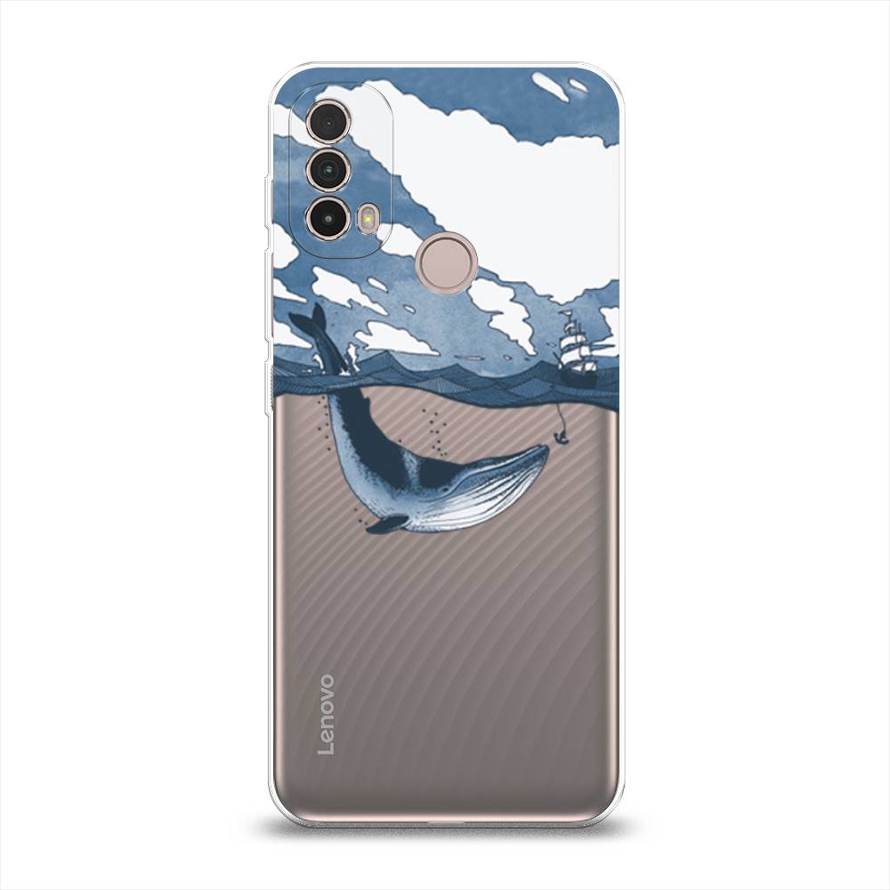 

Чехол на Lenovo K14 PlusБольшой кит, Синий, 243650-1