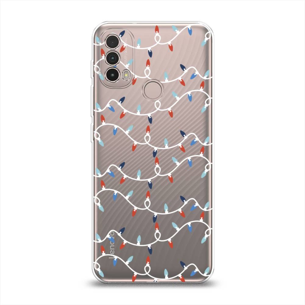 

Чехол на Lenovo K14 Plus "Разноцветная гирлянда", Белый;красный;синий, 243650-5