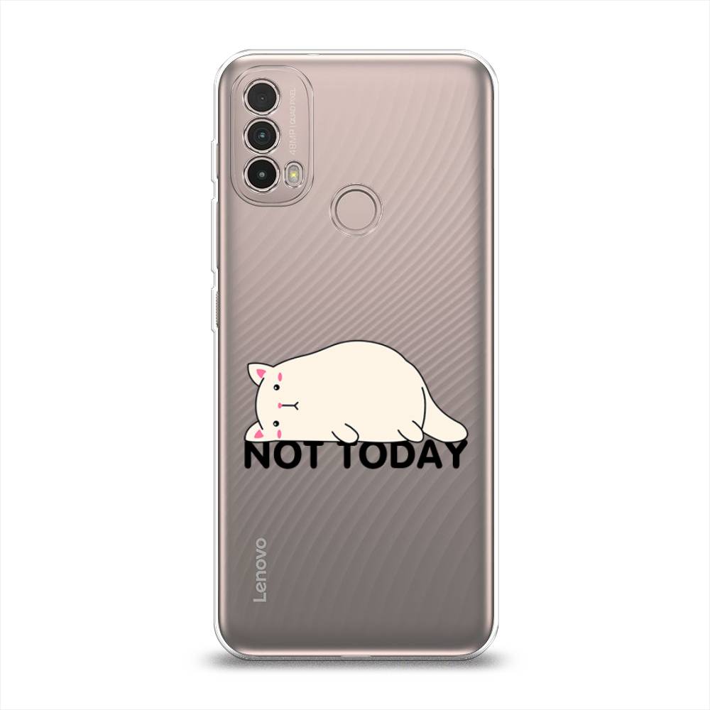 

Чехол на Lenovo K14 Plus "Cat not today", Белый;розовый;черный, 243650-1