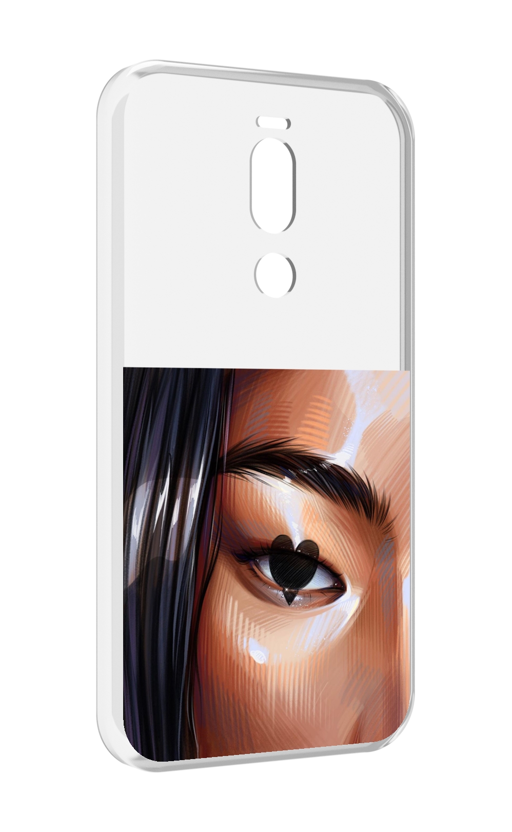 

Чехол Mypads Зрачок-Сердце Женский Для Meizu X8, Прозрачный, Tocco