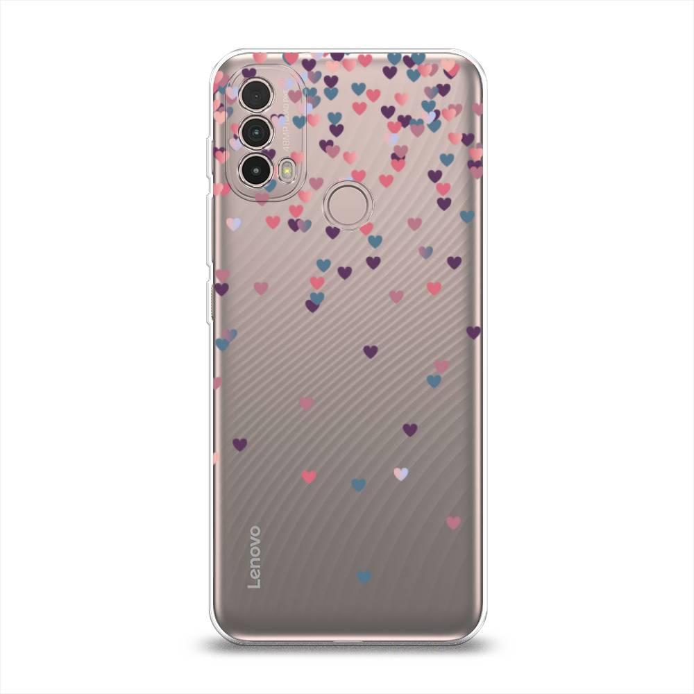 

Чехол на Lenovo K14 Plus "Посыпка сердечки", Розовый;фиолетовый, 243650-3