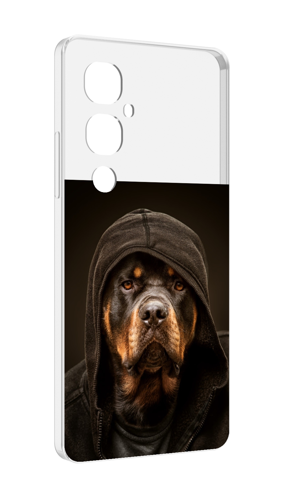 

Чехол MyPads Пес-барбос для Tecno Pova 4 Pro, Прозрачный, Tocco