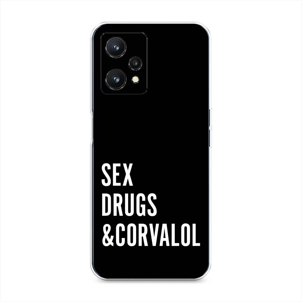 

Чехол на Realme 9 Pro "Corvalol", Черный;серый;белый, 2511150-6