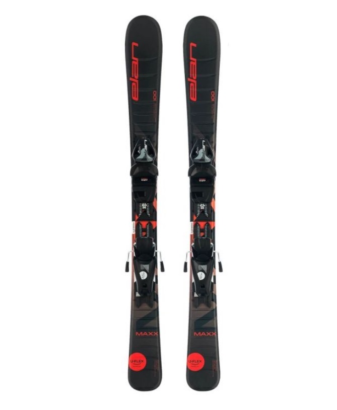 Горные лыжи Elan Maxx QS + EL 4.5 Shift 2022 red, 110 см см