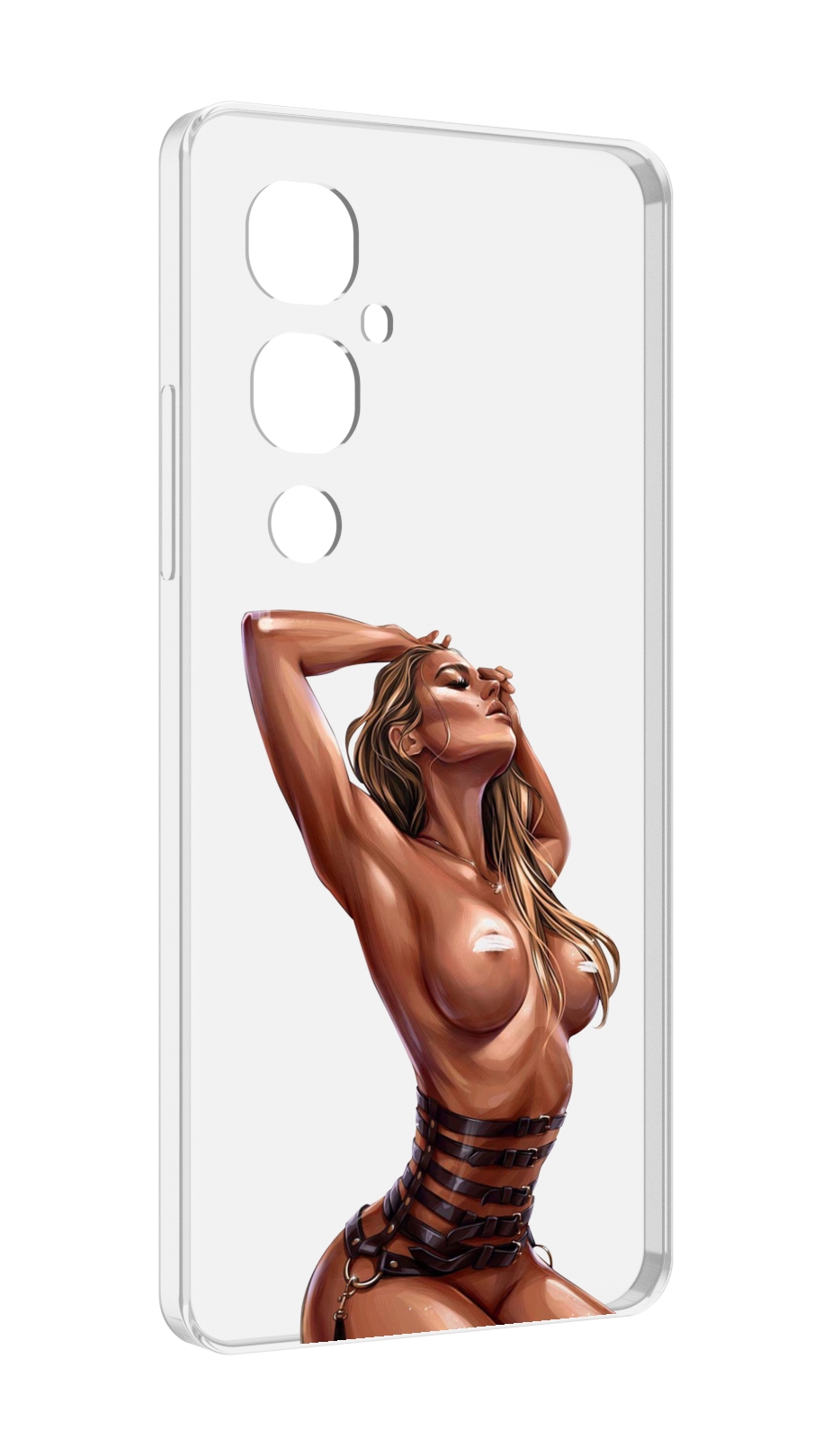 

Чехол MyPads Портупея денский для Tecno Pova 4 Pro, Прозрачный, Tocco