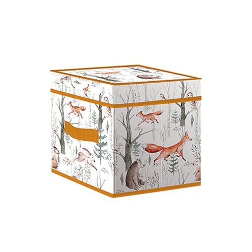 

Коробка Лакарт Дизайн Forest Friends TBL-3 30 х 30 х 30 см бело-оранжевая