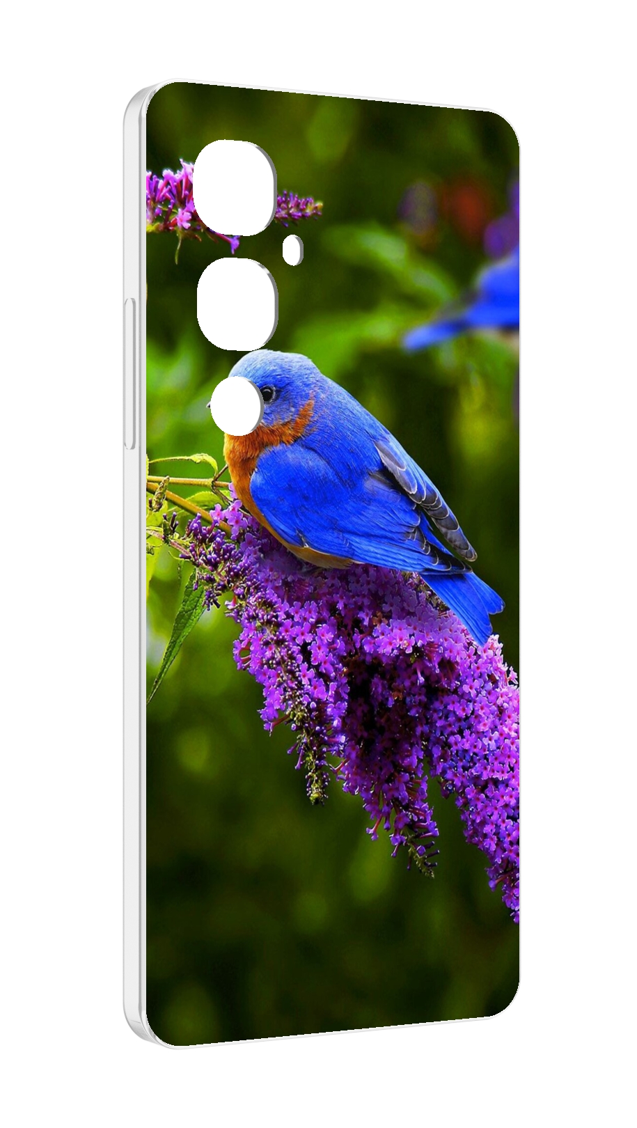 

Чехол MyPads Птица-сиреневая для Tecno Pova 4 Pro, Прозрачный, Tocco