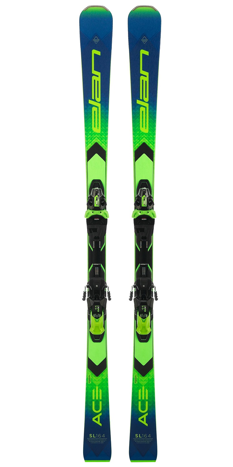 Горные лыжи Elan SL Fusion X + EM11.0 2022 blue/green, 159 см