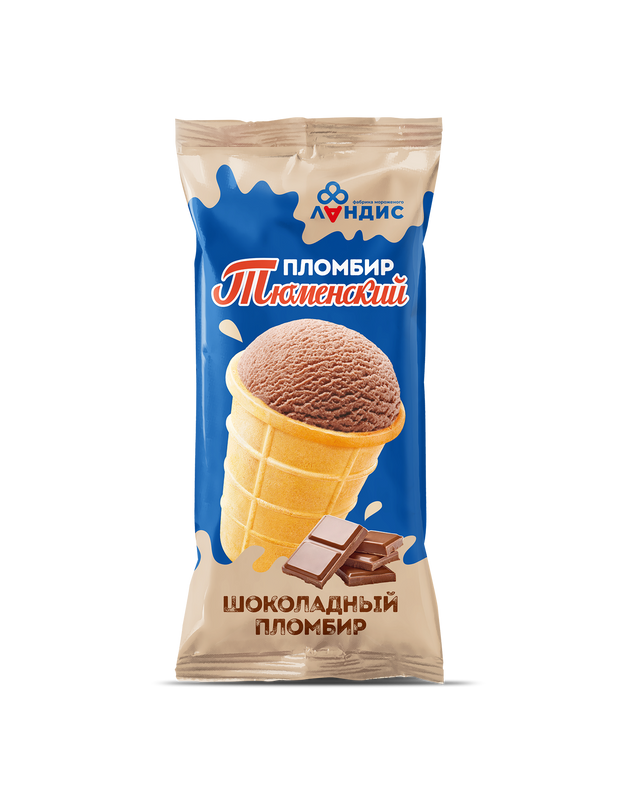 

Мороженое Тюменский пломбир шоколадное, в вафельном стаканчике, 15%, 80 г