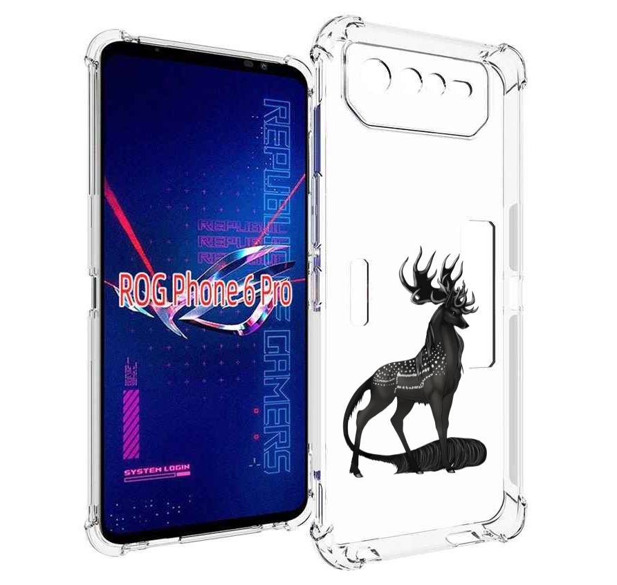 

Чехол MyPads красивый-черный-олень для Asus ROG Phone 6 Pro, Прозрачный, Tocco