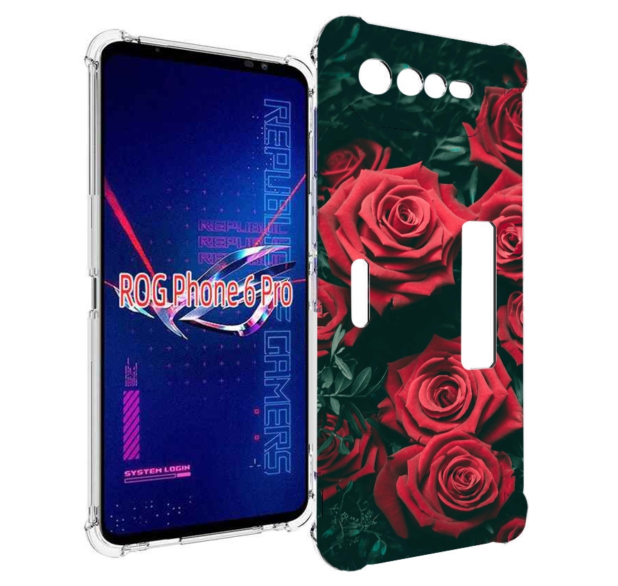 

Чехол MyPads красные-бархатные-розы для Asus ROG Phone 6 Pro, Прозрачный, Tocco