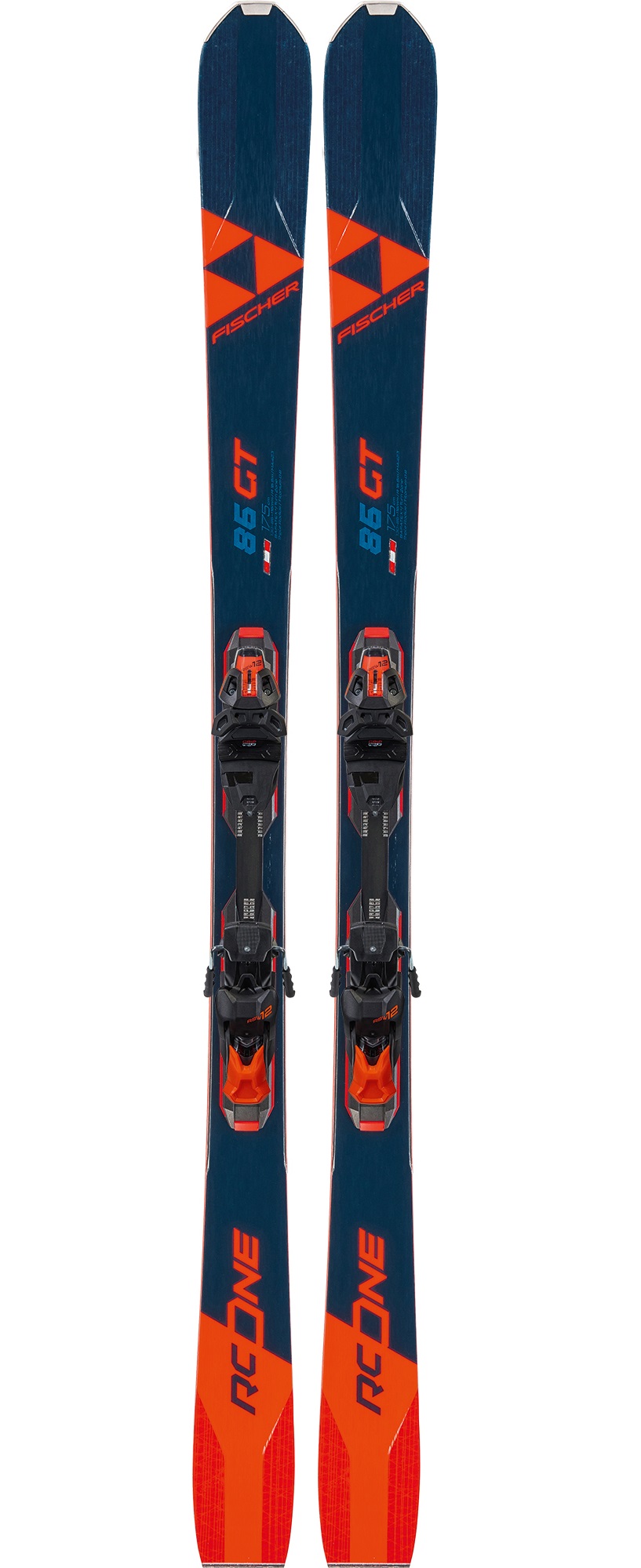 фото Горные лыжи fischer rc one 86 gt mf + rsw 12 pr 2021 blue/red, 168 см