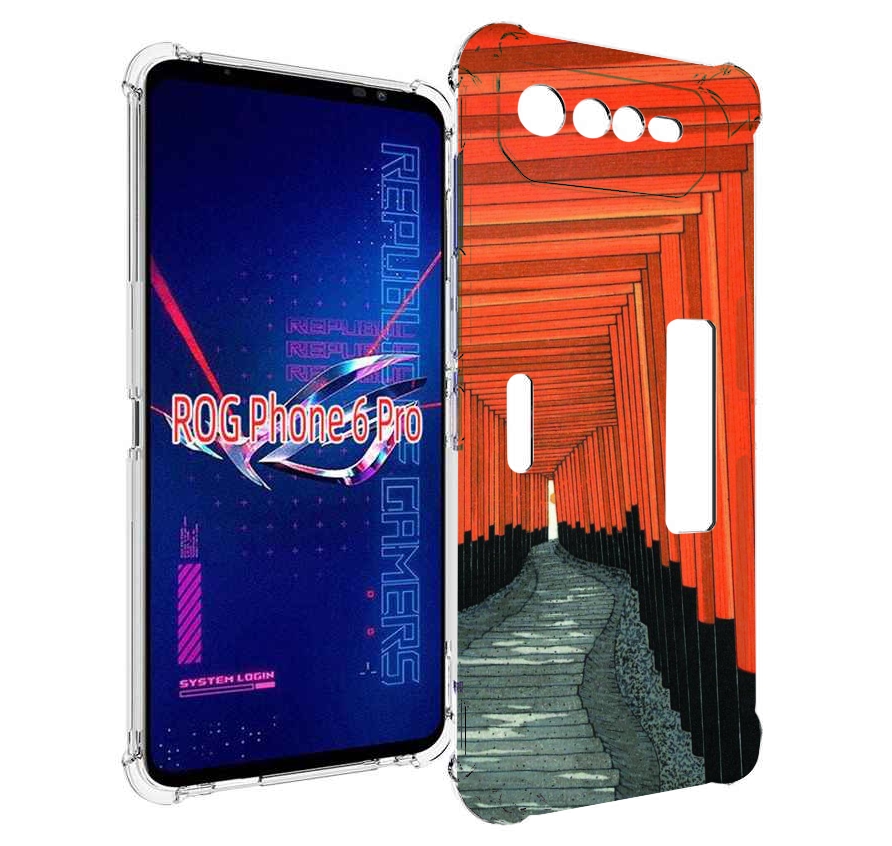 

Чехол MyPads красный коридор для Asus ROG Phone 6 Pro, Прозрачный, Tocco