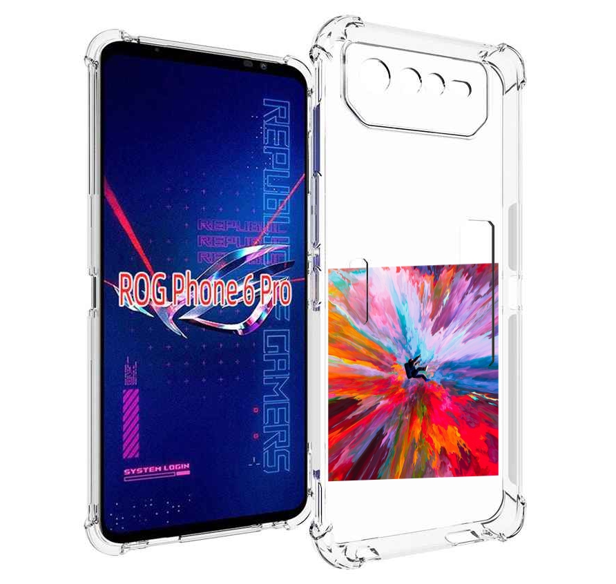

Чехол MyPads красочный астранавт для Asus ROG Phone 6 Pro, Прозрачный, Tocco
