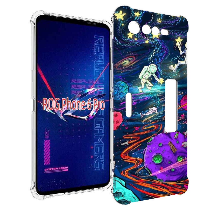

Чехол MyPads красочный космос для Asus ROG Phone 6 Pro, Прозрачный, Tocco