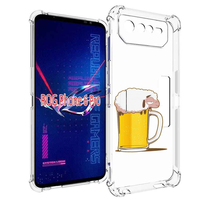

Чехол MyPads кружка пива для Asus ROG Phone 6 Pro, Прозрачный, Tocco