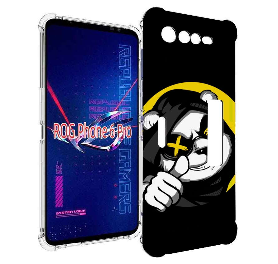 

Чехол MyPads крутая пандочка ок для Asus ROG Phone 6 Pro, Прозрачный, Tocco