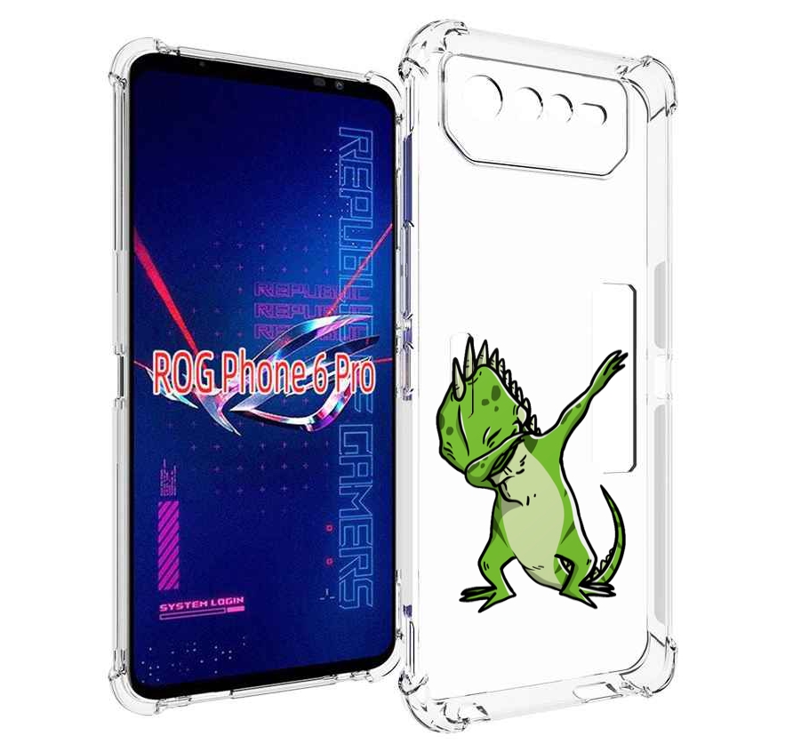 

Чехол MyPads крутая-ящерица для Asus ROG Phone 6 Pro, Прозрачный, Tocco