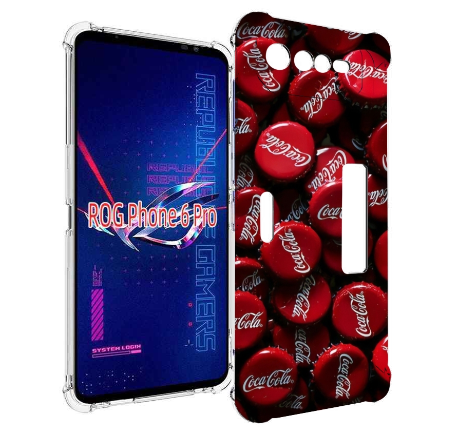 

Чехол MyPads крышки от кокаколы для Asus ROG Phone 6 Pro, Прозрачный, Tocco