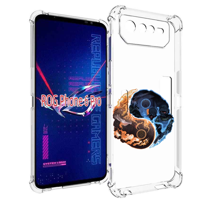 

Чехол MyPads кс-го-инь-янь для Asus ROG Phone 6 Pro, Прозрачный, Tocco