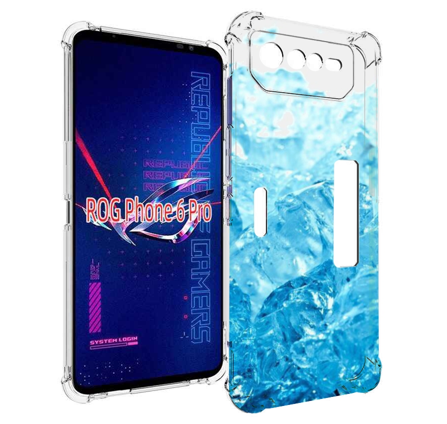 

Чехол MyPads кусочки-льда для Asus ROG Phone 6 Pro, Прозрачный, Tocco
