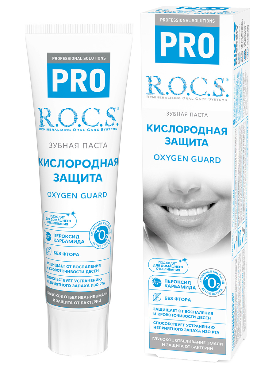 Зубная паста R.O.C.S. Отбеливающая, противовоспалительная, 50 мл