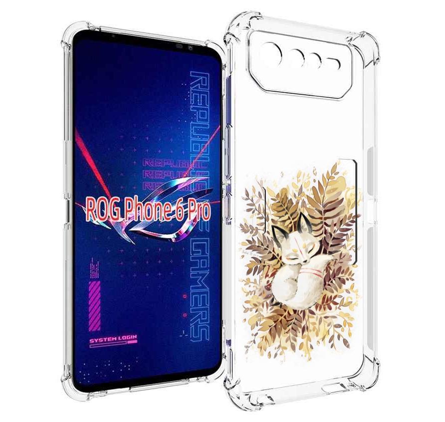 

Чехол MyPads лисенок в траве для Asus ROG Phone 6 Pro, Прозрачный, Tocco