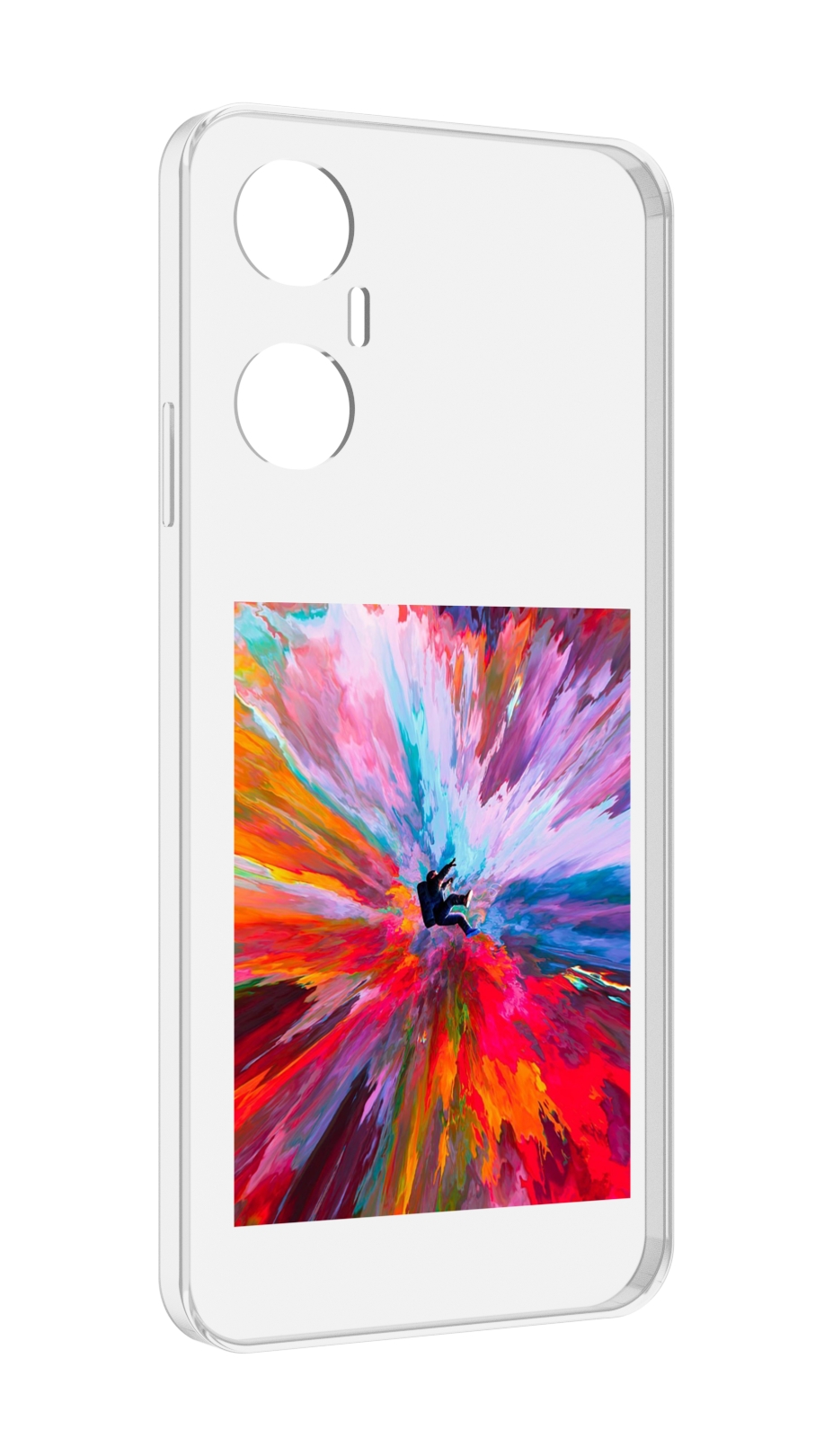 

Чехол MyPads красочный астранавт для Infinix Hot 20 5G, Прозрачный, Tocco