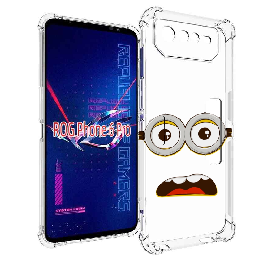 

Чехол MyPads лицо-миньона для Asus ROG Phone 6 Pro, Прозрачный, Tocco