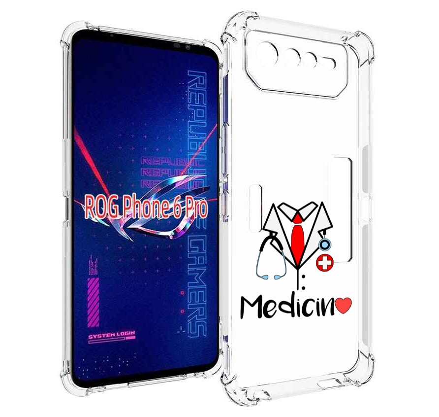 

Чехол MyPads любимая медецина для Asus ROG Phone 6 Pro, Прозрачный, Tocco