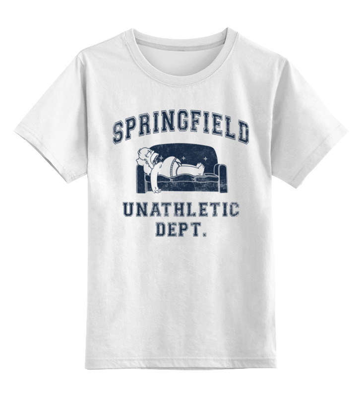 

Футболка детская Printio Springfield unathletic dept цв. белый р. 164, Springfield unathletic dept