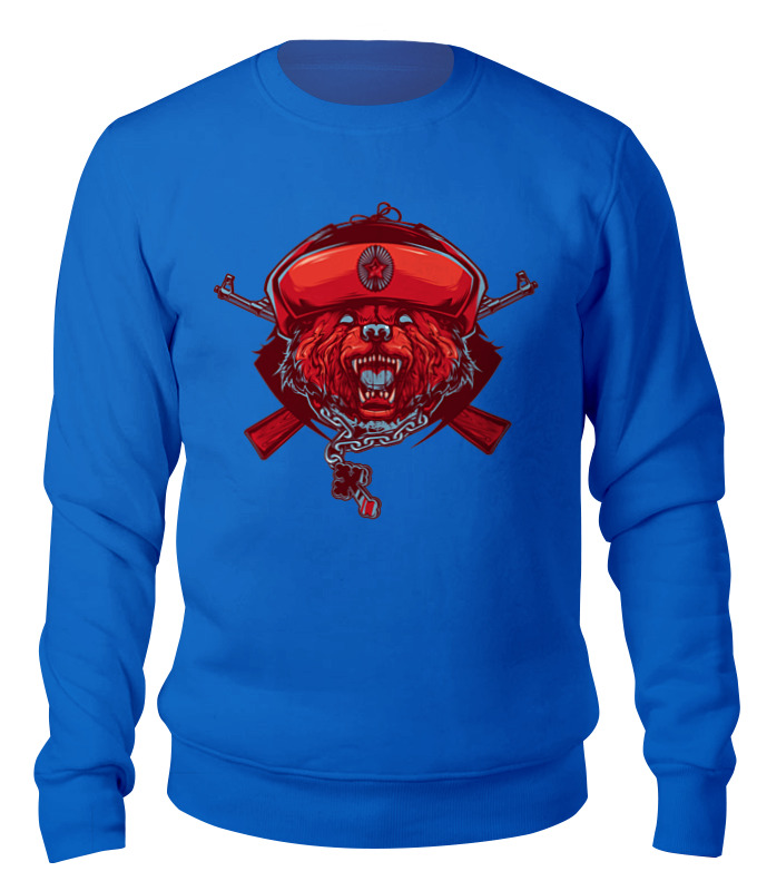 

Свитшот унисекс Printio Redbear синий 2XL, Redbear