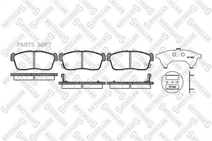 

Колодки дисковые п.suzuki ignis 1.3i 00-03, daihatsu yrv 1.3i 735 002b-sx =724 02=fdb1532