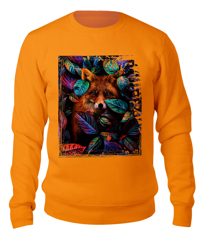 

Свитшот унисекс Printio Animalsart оранжевый 2XL, Animalsart